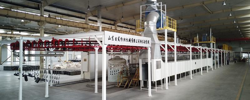 Powder coating line