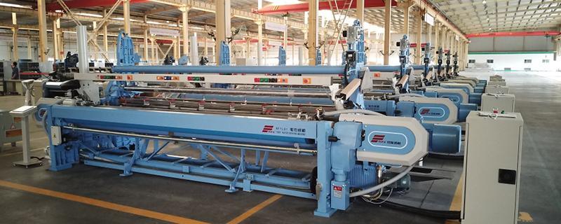 Air jet loom assembling workshop